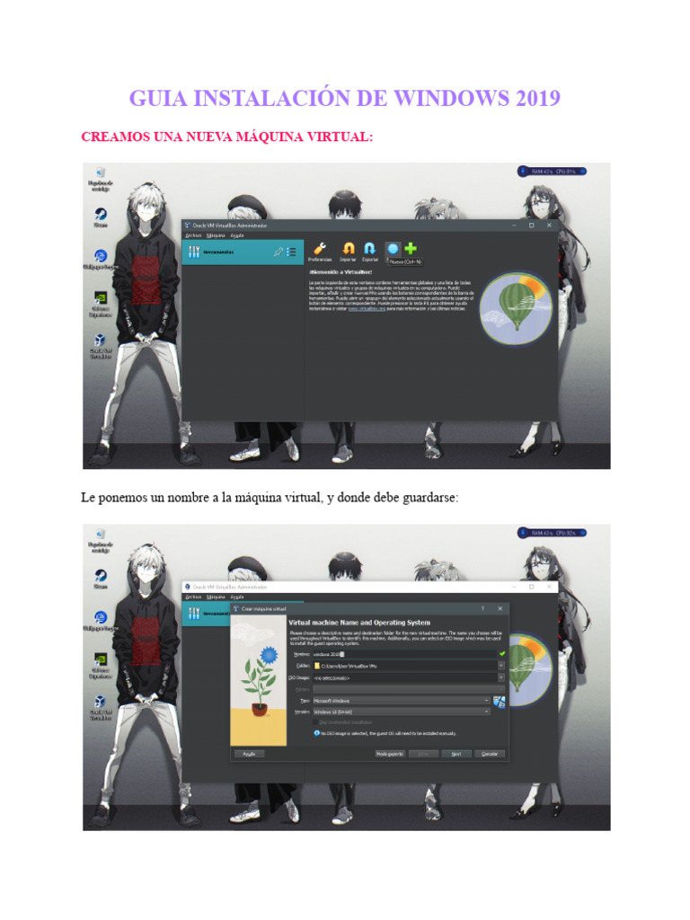 Guia Instalación de Windows 2019 | PDF