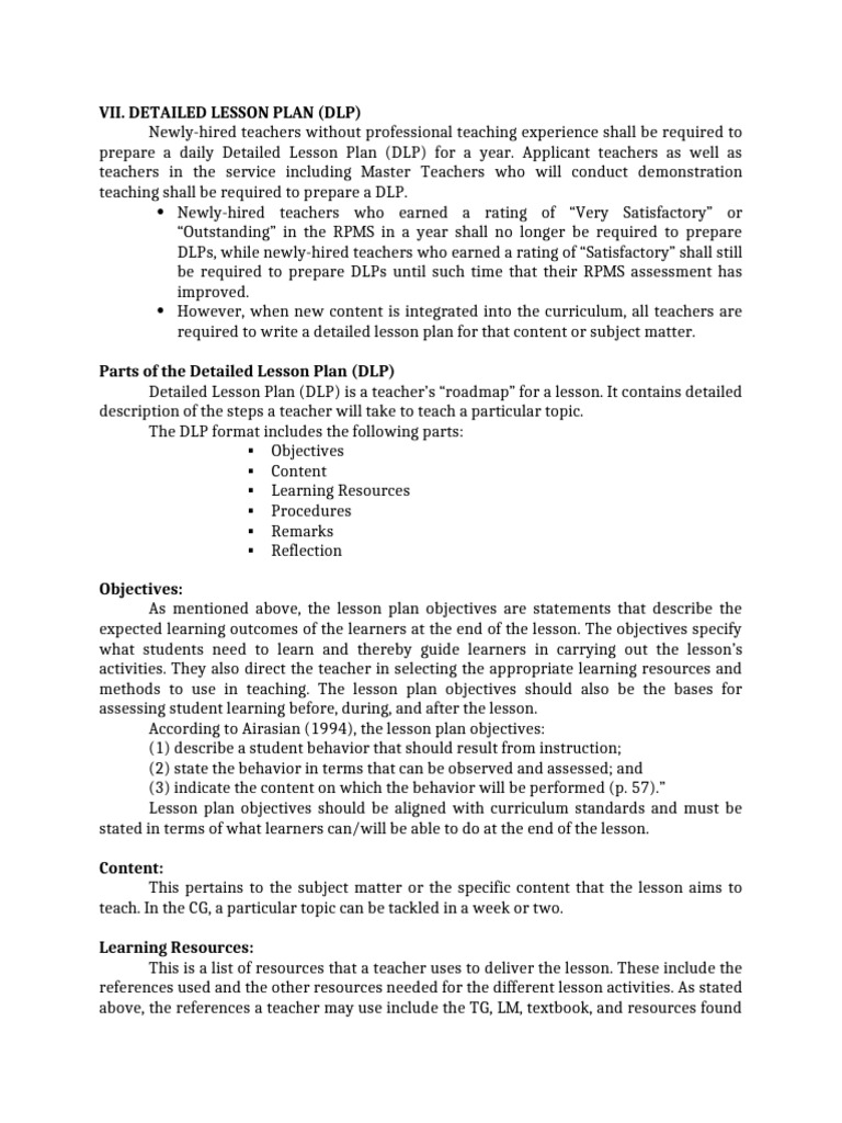 Detailed Lesson Plan POINTS3 | PDF | Lesson Plan | Learning