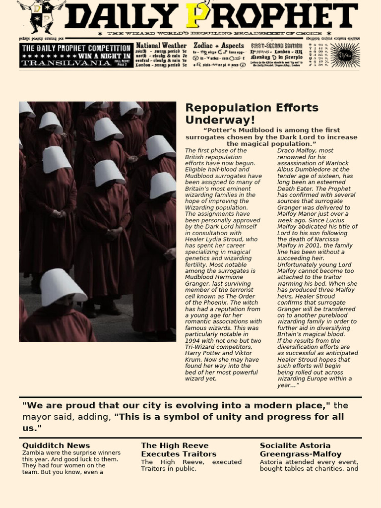 Vintage Newspapers Daily Prophet | PDF | Harry Potter | High Fantasy