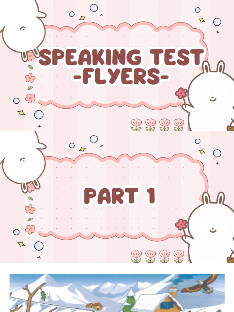 Speaking Test Flyer | PDF
