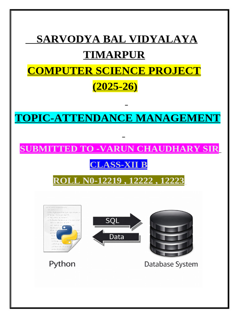 Final Cs Project With SQL Outputs Done | PDF | Databases | Computer Science