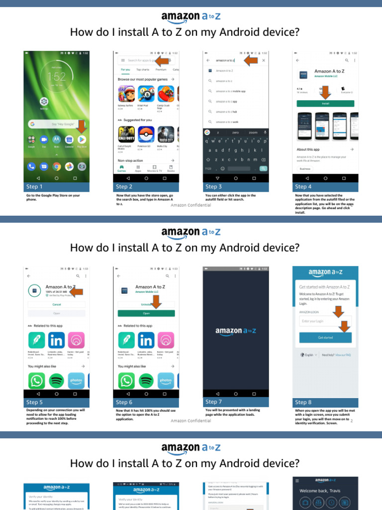 A To Z Installation Instructions - Android | PDF | Mobile App | Android ...