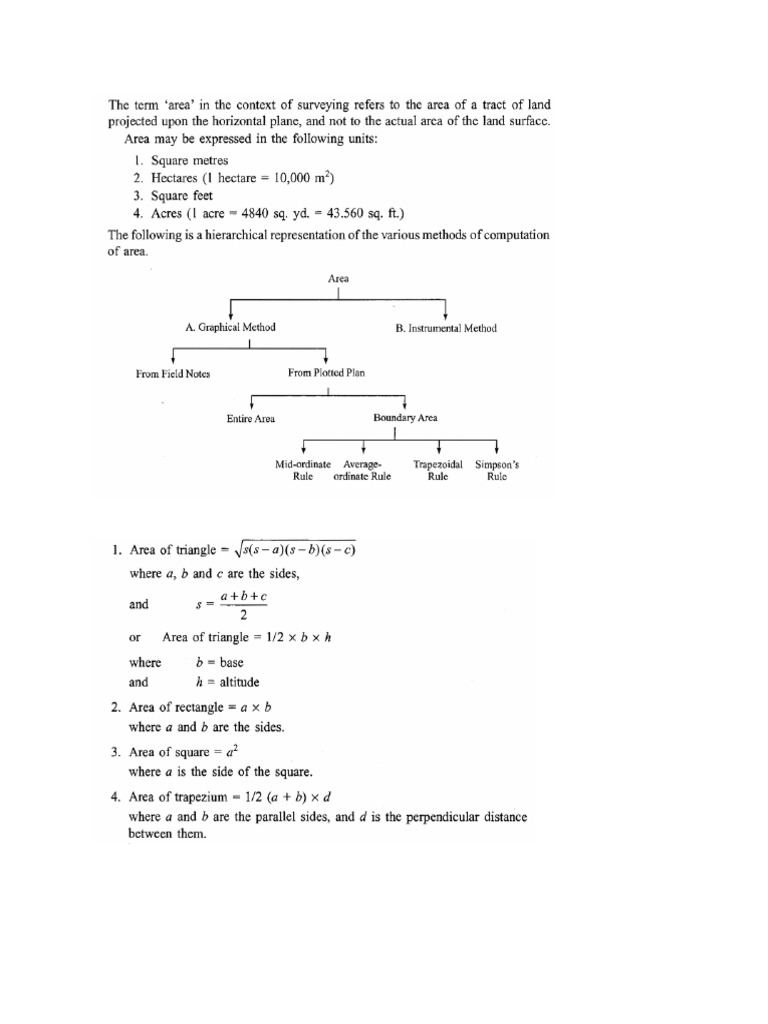 Area Computations | PDF