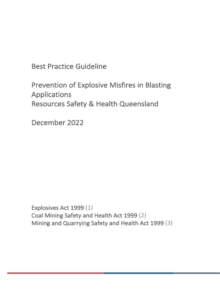 BPG Misfire Prevention Guideline Final | PDF | Risk | Safety