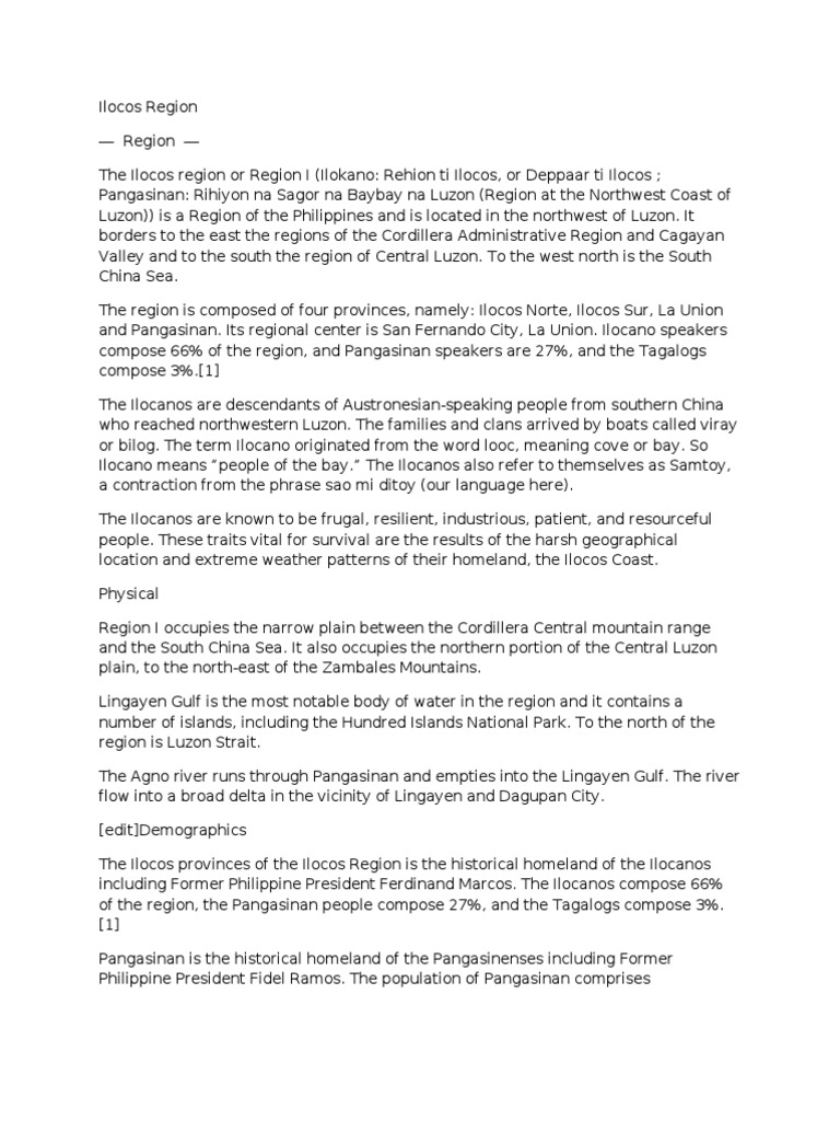 Ilocos Region Languages Poetry