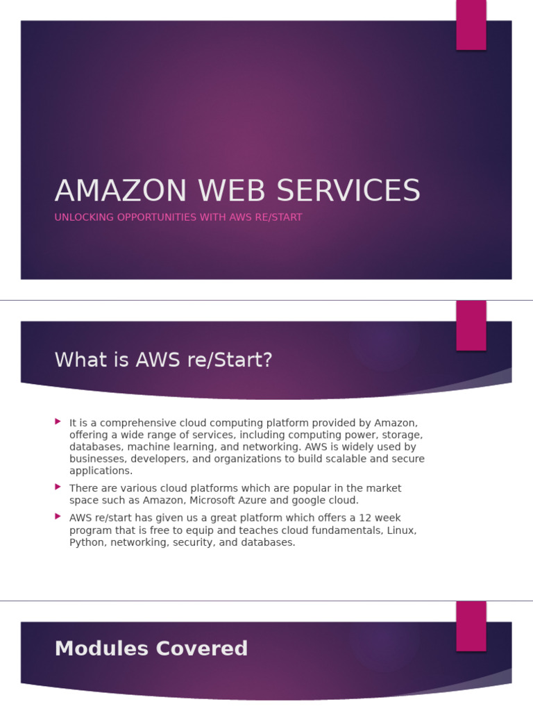 Amazon Web Services | PDF | Amazon Web Services | Cloud Computing