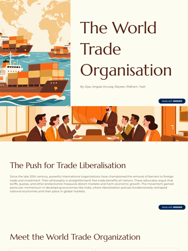 The World Trade Organisation | PDF | World Trade Organization | Tariff