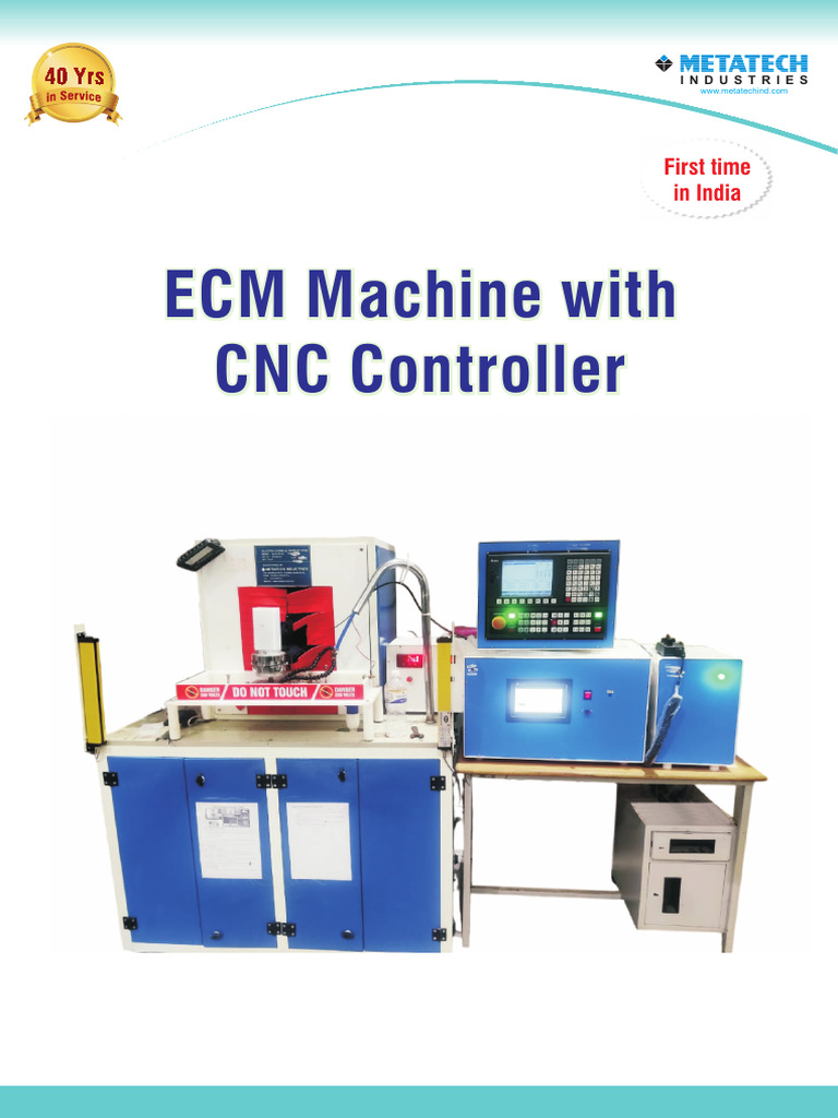 ECM Machine With CNC Controller 30 10 25 | PDF | Electrolyte | Electricity