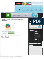 Photoshop Design A Trendy Dark Portfolio Layout in Photoshop - Photoshop Tut