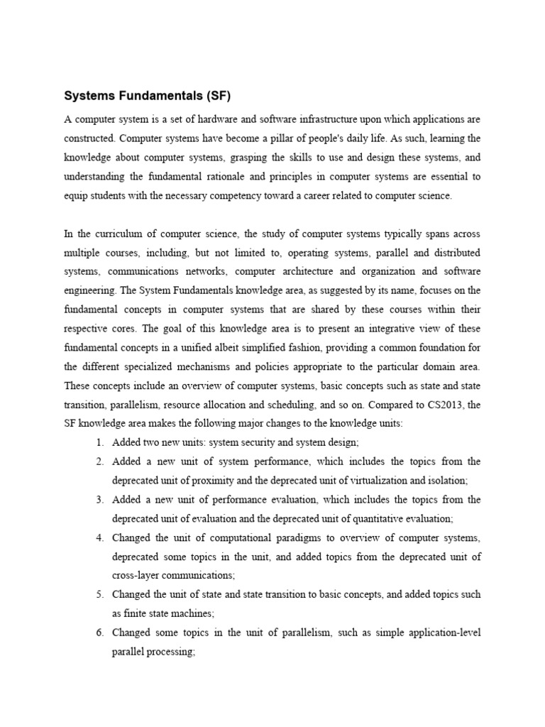 System Fundamental Version Alpha | PDF | Parallel Computing ...