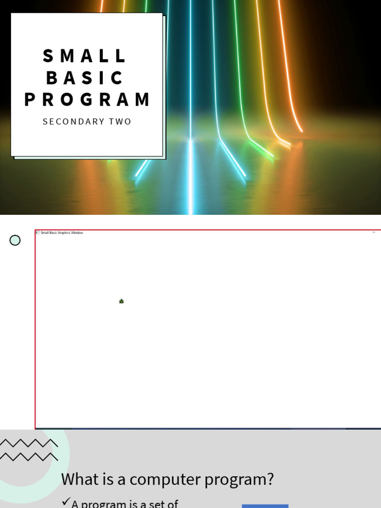 Small Basic-Sec 2 | PDF | Computer Program | Programming
