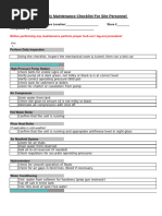 PPM Maintenance Checklist Overview | PDF