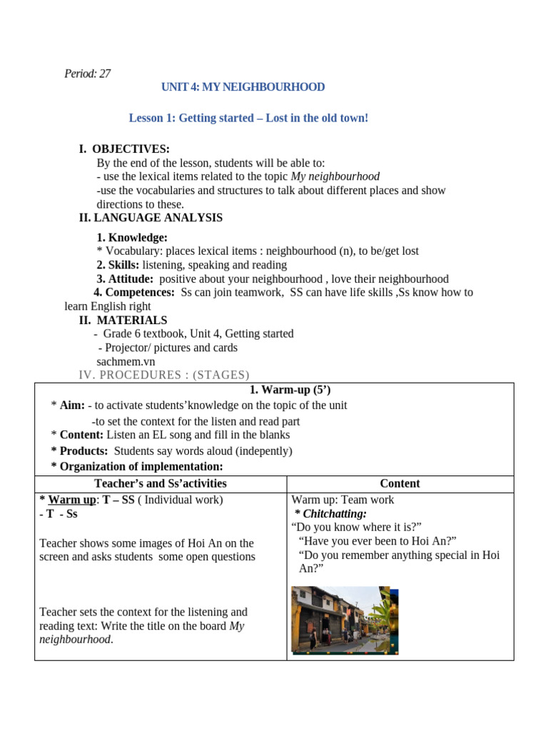 E6 Unit 4 (Period 27-29, 32-34) | PDF | Vocabulary | Textbook