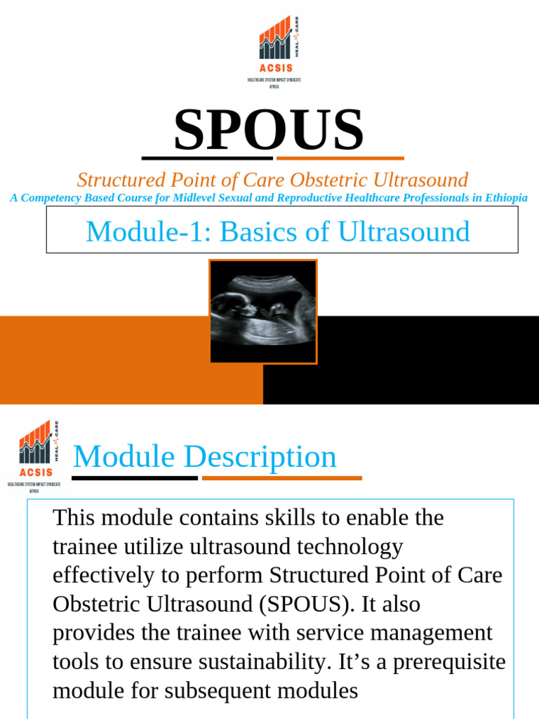 Module 1 Basics of Ultrasound | PDF | Medical Ultrasound | Ultrasound