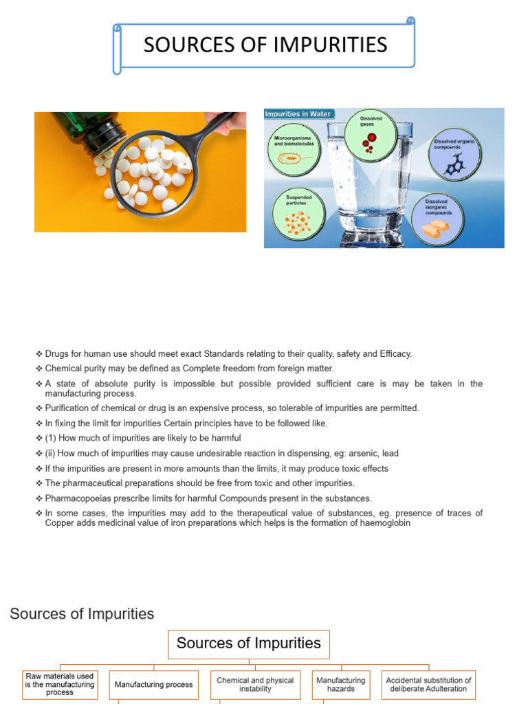 Sources and Types of Impurities | PDF | Magnesium | Chemical Substances
