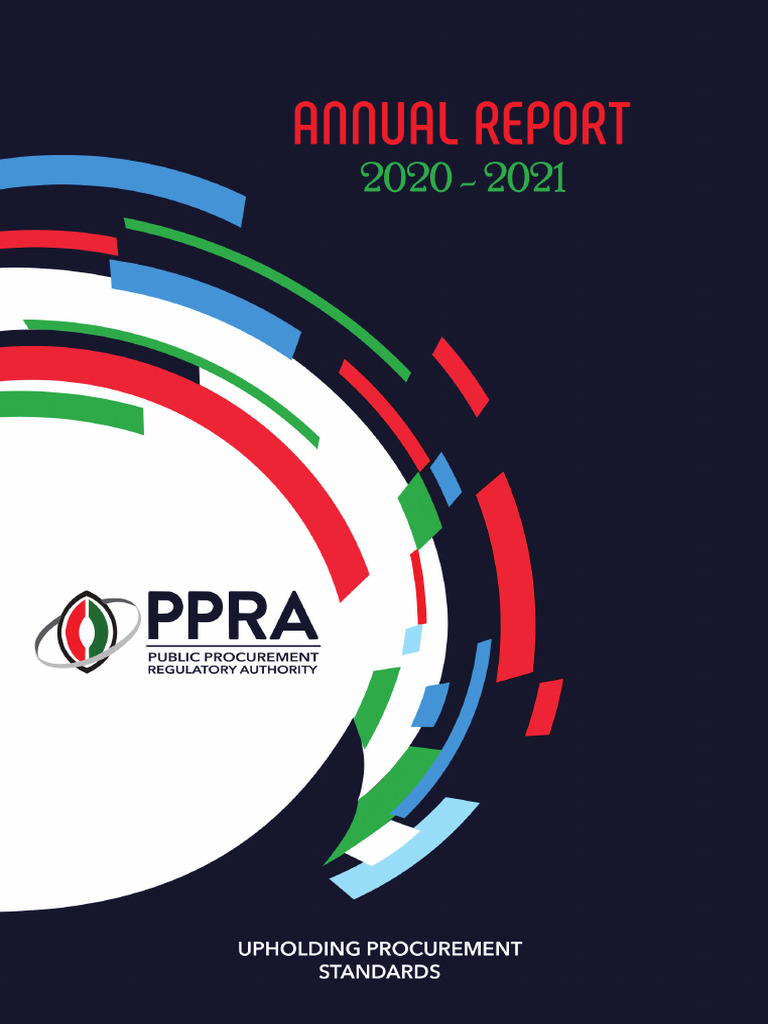 PPRA 2020 -2021 ANNUAL REPORT (1) | PDF | Regulatory Compliance ...