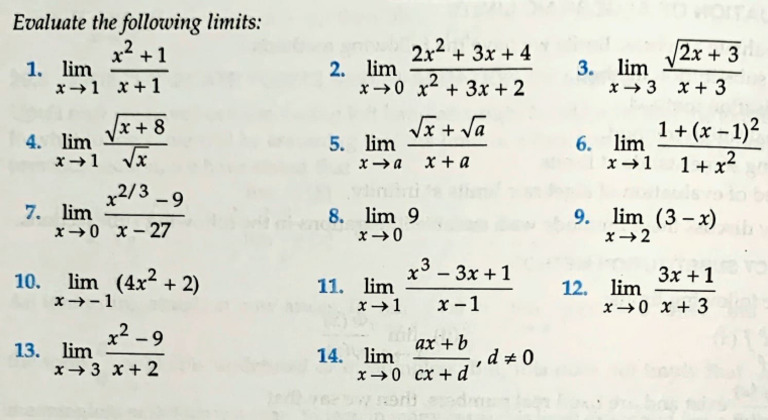 Limits Direct Method | PDF