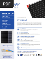 550W Solar Panel Technical Datasheet | PDF | Solar Panel | Solar Power