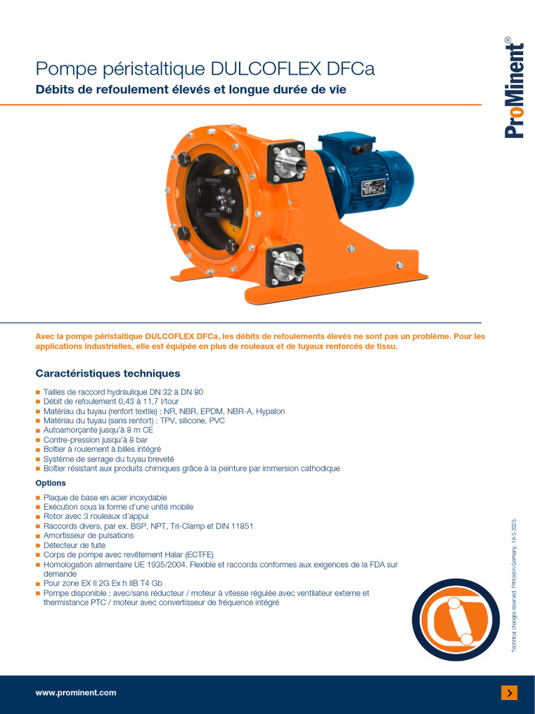 Flyer Dulcoflex Dfca FR | PDF | Tuyau | Pompe