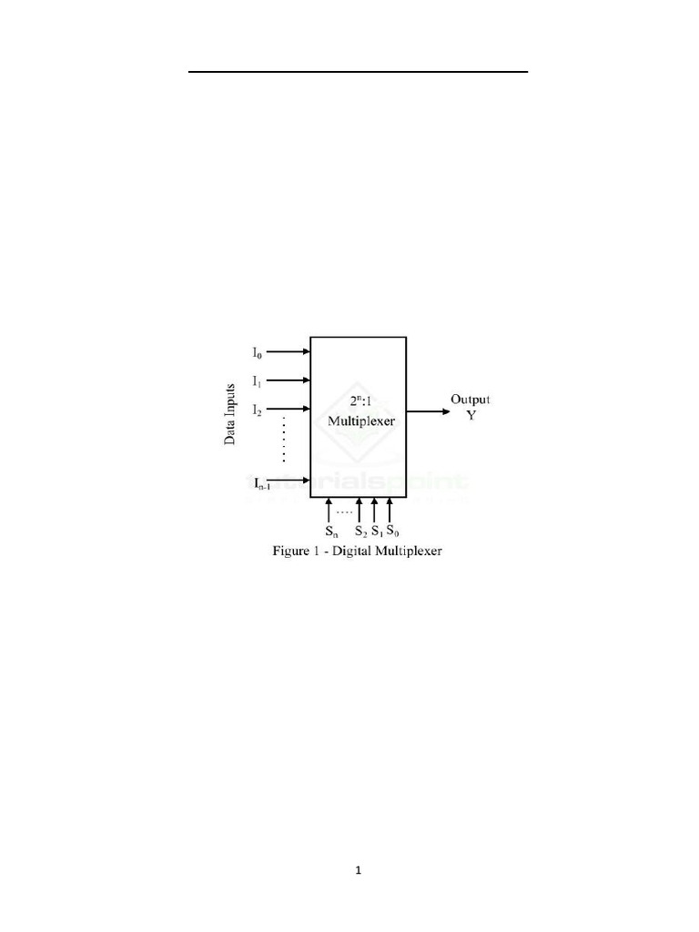 Digital Electronics - Multiplexers Only | PDF | Electrical Circuits ...