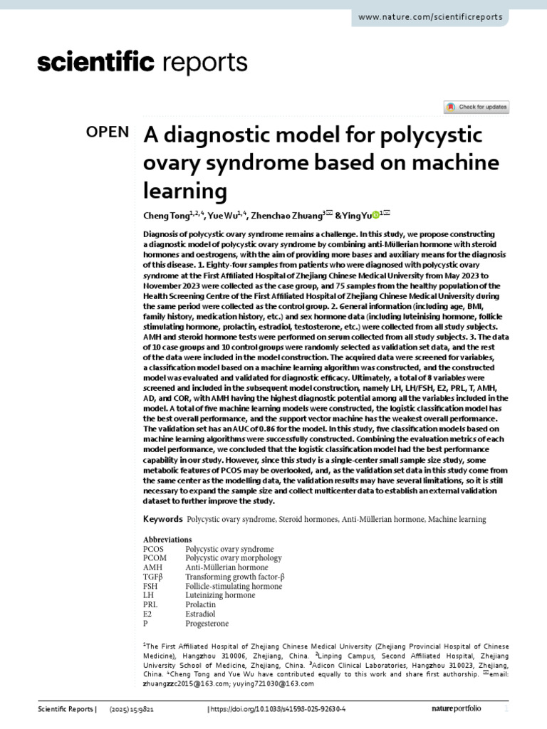 Pcos | PDF | Polycystic Ovary Syndrome | Luteinizing Hormone