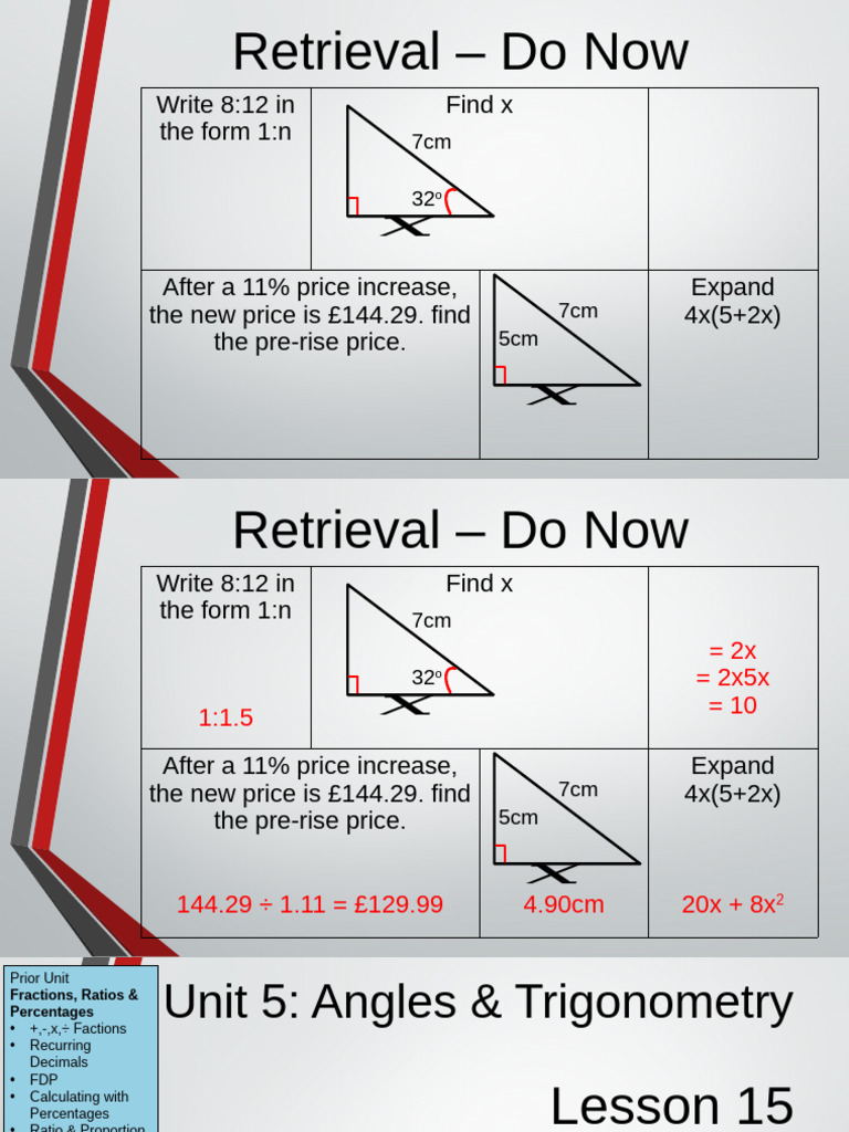 Lesson 15 Trigonometry (Tangent) | PDF | Trigonometry | Triangle