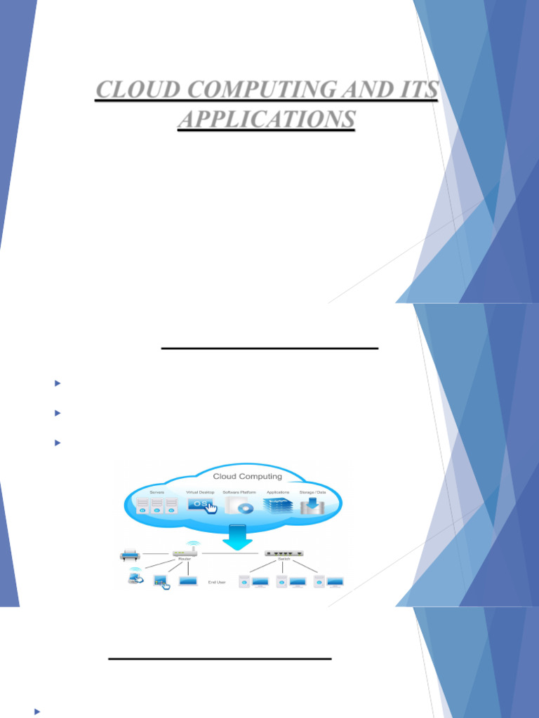 Cloud Computing and Its Applications | PDF