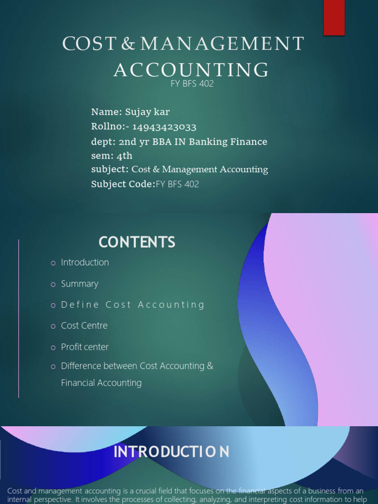 Sujay Kar Cost Management | PDF | Cost Accounting | International ...