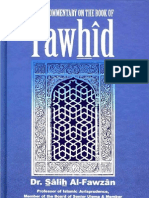 Salih Ibn Fawzan Ibn Abdullah Al Fawzan Concise Commentary on the Book of Tawhid