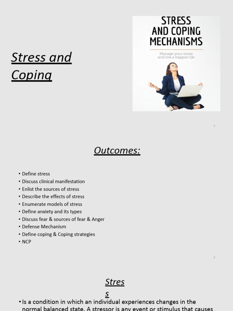 UNIT 4 CONCEPT OF STRESS AND COPING - Autosaved | PDF | Stress (Biology ...