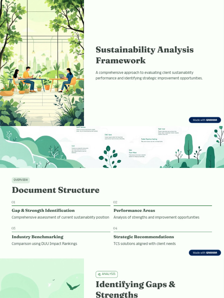 Sustainability Analysis Framework | PDF | Sustainability | Governance