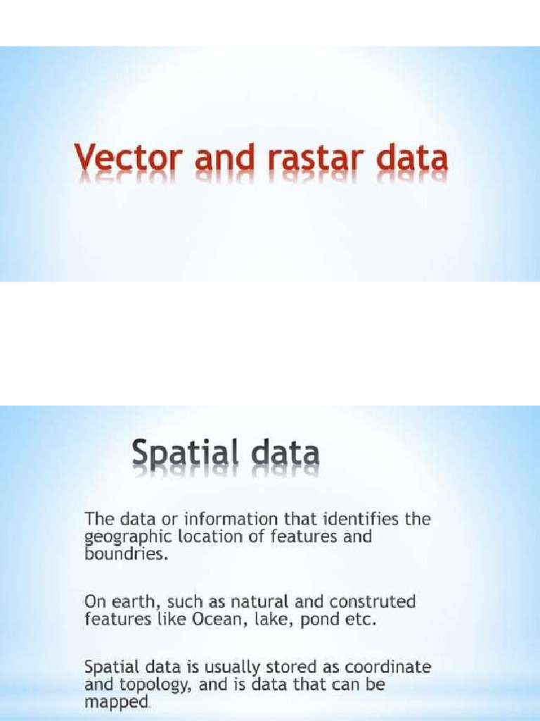Vector and Raster | PDF