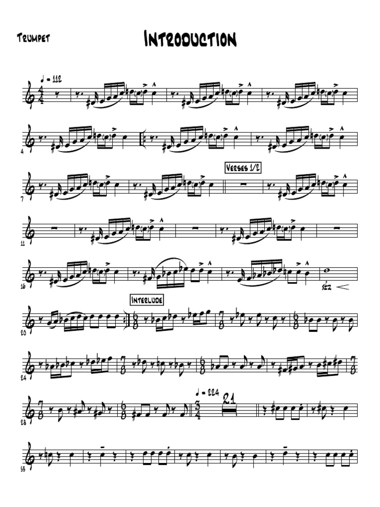 Introduction - Trumpet | PDF
