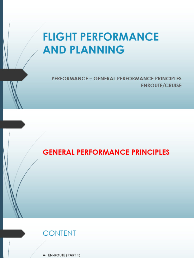 Flight Performance and Planning - Performance - Enroute | PDF ...