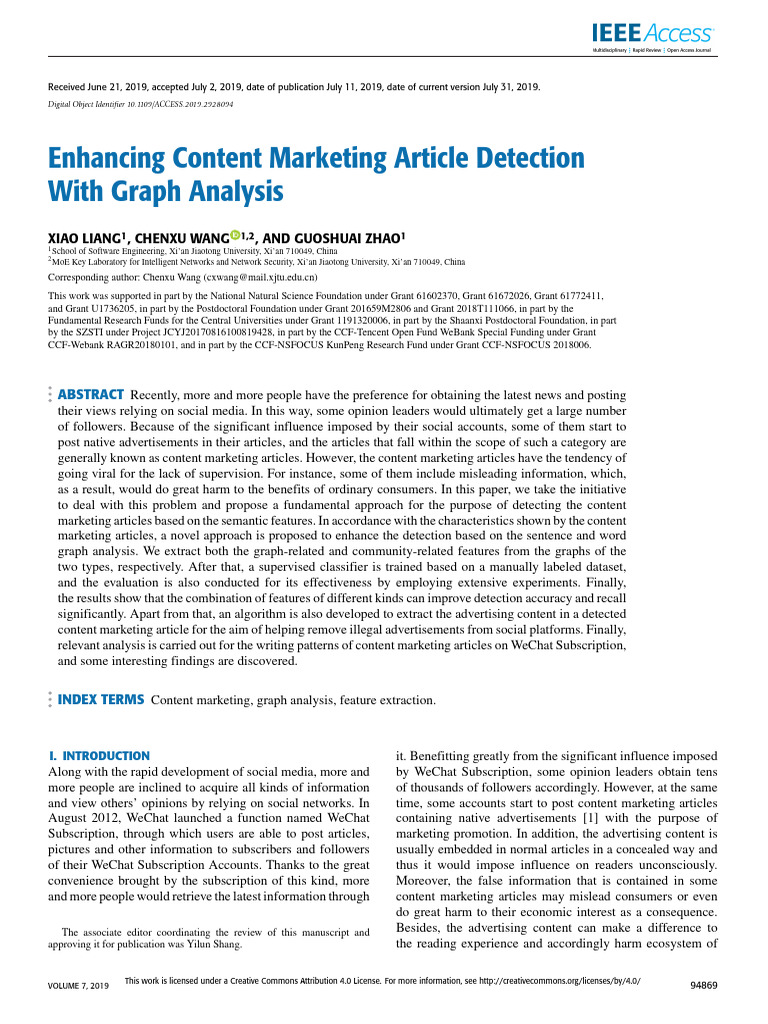 Enhancing Content Marketing Article Detection With Graph Analysis | PDF ...