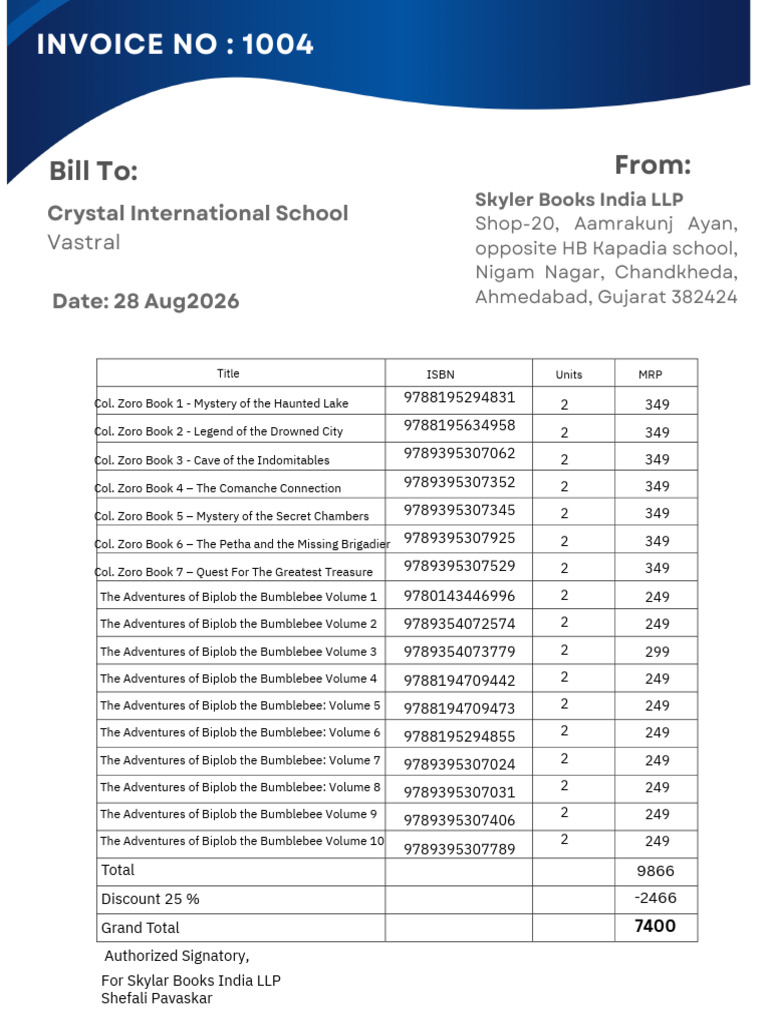 Crystal Invoice | PDF