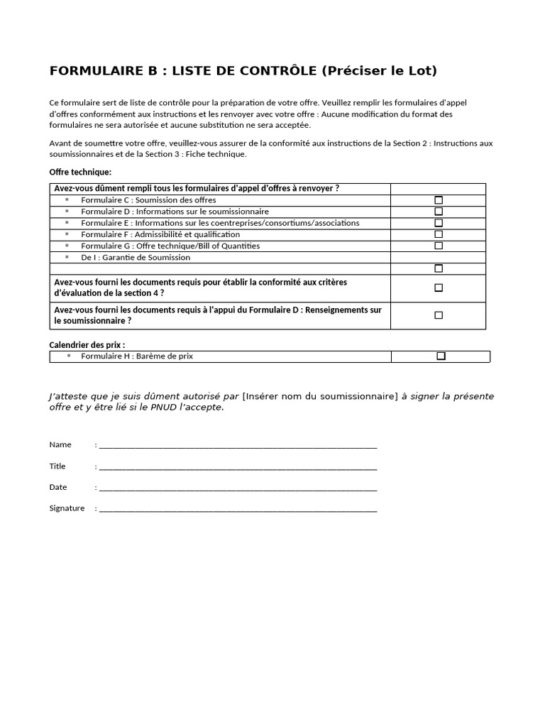 Section 7 - FORM B - FR | PDF
