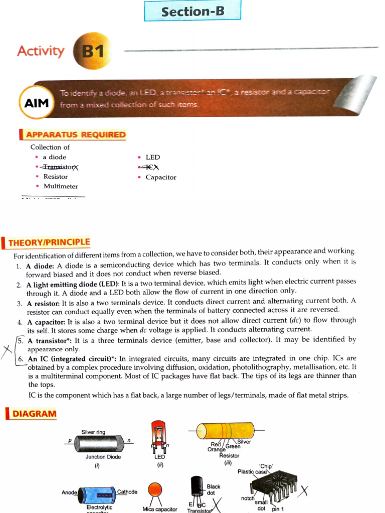 Activity B1 Identification | PDF | Integrated Circuit | Capacitor