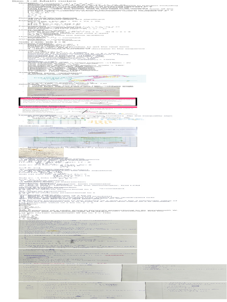 Sec 1-2 Math Notes | PDF