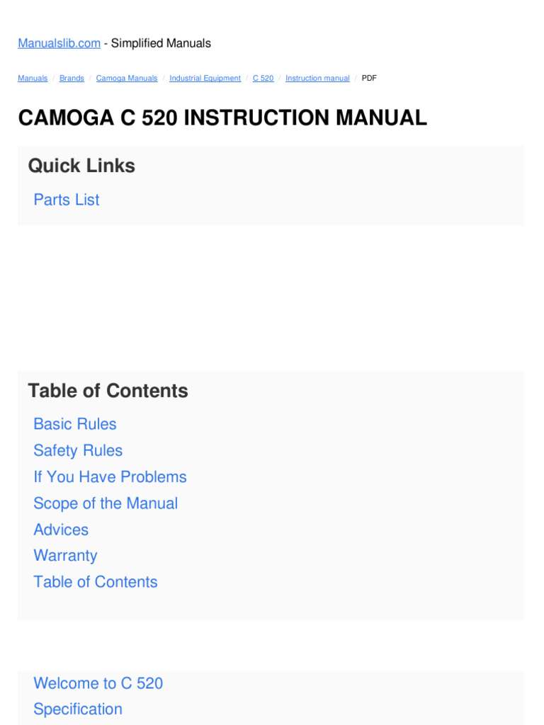 Manuale in Inglese Spaccapelle Camoga | PDF | Knife