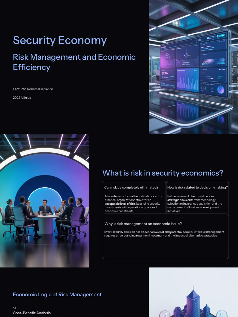 EN 3 - 1 - Security Economics | PDF | Risk | Risk Management