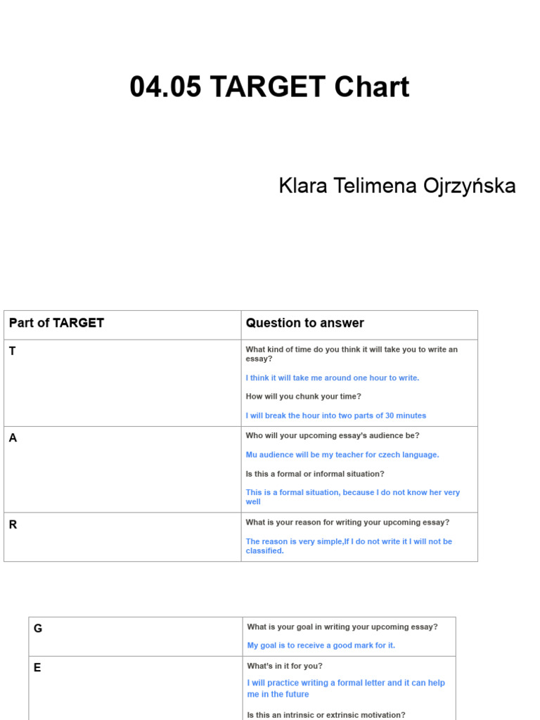04.05 Target Chart | PDF