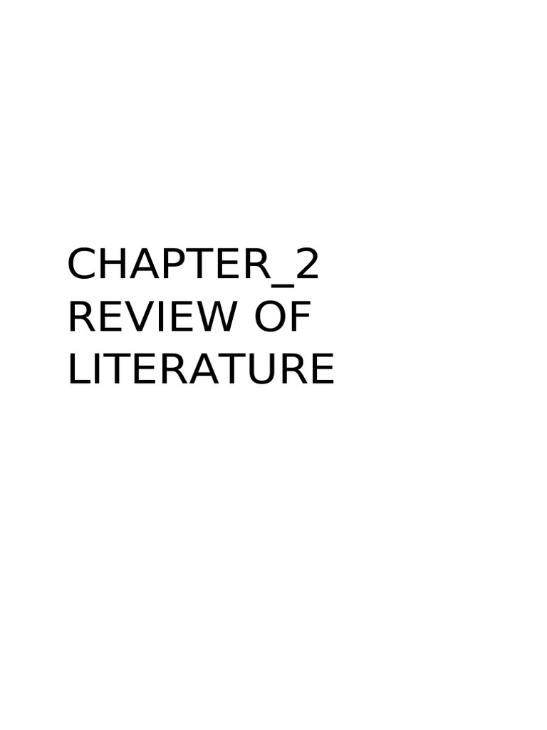 Chapter-2 Research Project | PDF