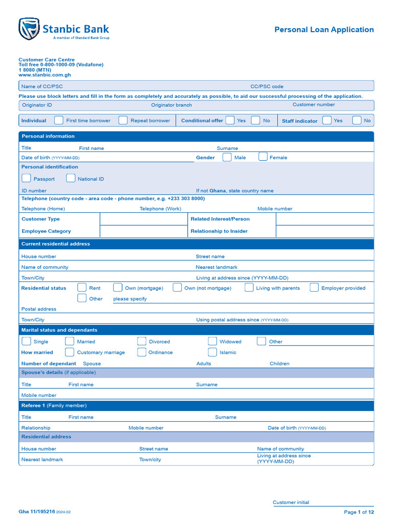 New Upl Application Form | PDF | Finance & Money Management | Credit