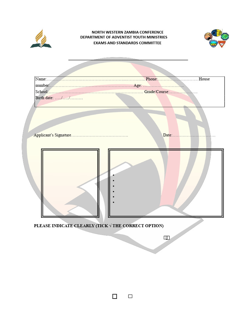 Ambassador Application Form | PDF