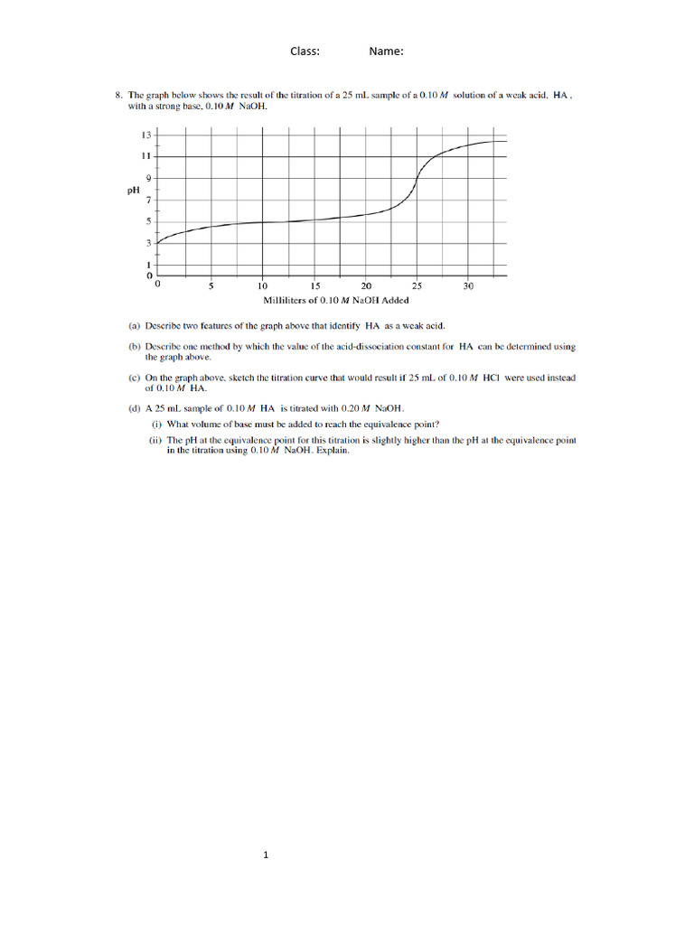 AP Exercise - CH 16-FRQ | PDF