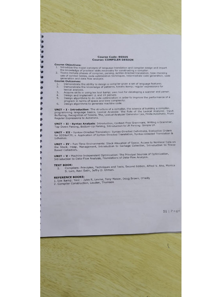 Compiler Design UNIT 1 Notes-VVISM | PDF