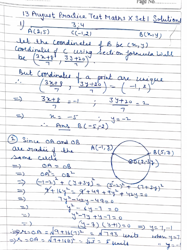 Practice Test Answer Key Set 1 | PDF