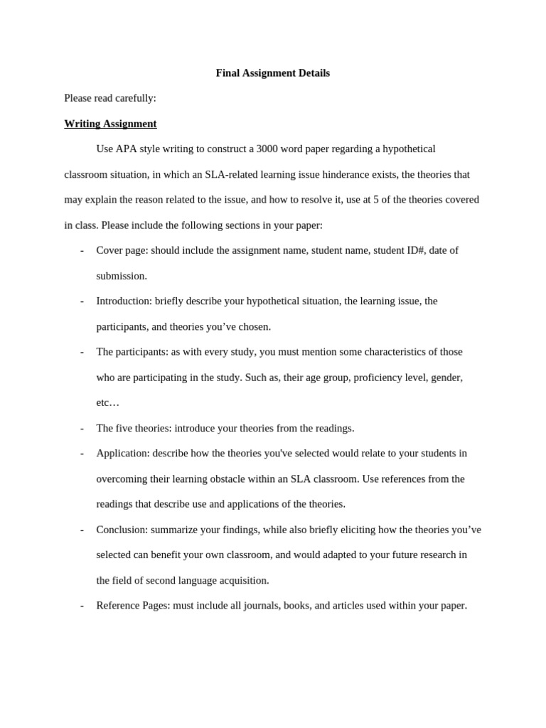 Final Assignment | PDF