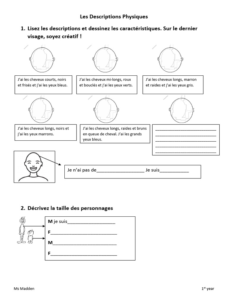 Les Descriptions Physiques | PDF